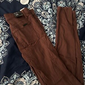 Joe's Jeans Mid Rise Leggings in Brown